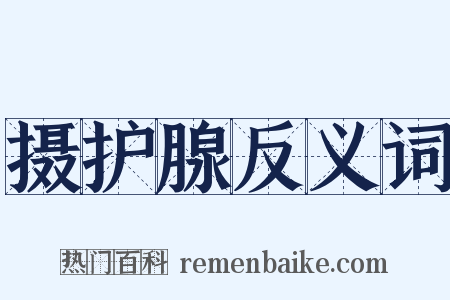摄护腺反义词是什么意思的图片
